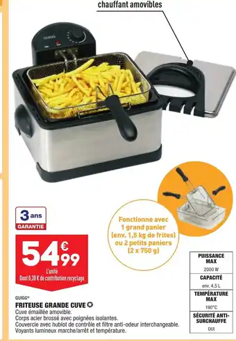 Friteuse Grande Cuve