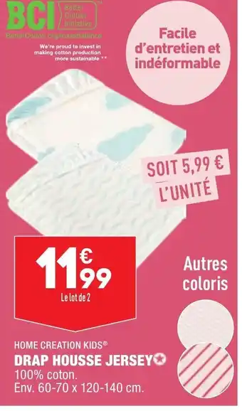 ALDI Drap Housse Jersey offre
