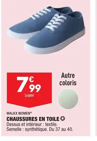 ALDI Chaussures En Toile offre