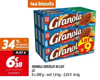 Granola Chocolat Au Lait Lu