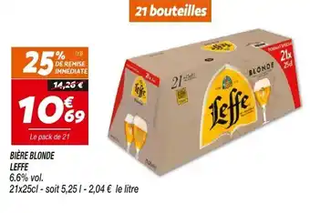 Netto Bière Blonde Leffe offre