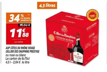 AOP Côtes Du Rhône Rouge Cellier Des Dauphins Prestige