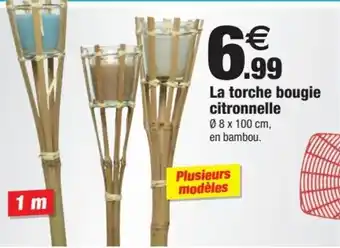 Bazarland La Torche Bougie Citronnelle offre