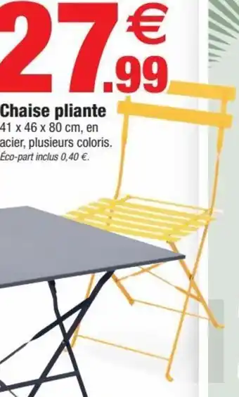 Bazarland Chaise Pliante offre