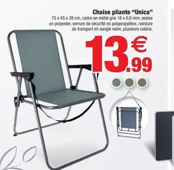 Bazarland Chaise Pliante Unica offre