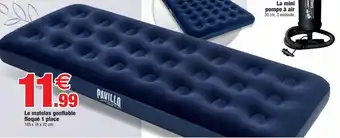 Bazarland Pavillo Le Matelas Gonflable Floqué 1 Place offre