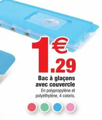 Bazarland Bac à Glaçons Avec Couvercle offre