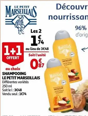 Auchan Shampooing le petit marseillais offre