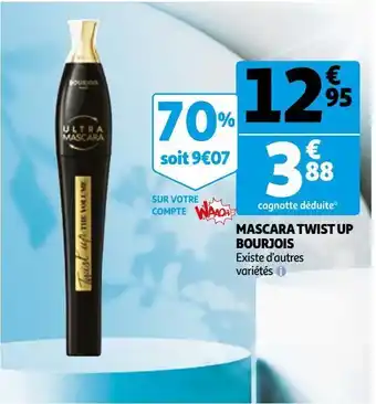 Auchan Mascara twist up bourjois offre