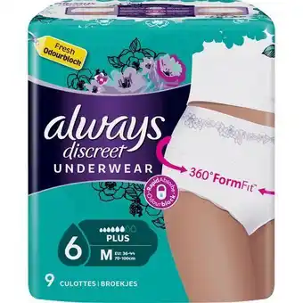 Auchan Culottes always discreet offre