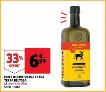 Auchan Huile d'olive vierge extra terra delyssa offre