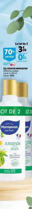 Auchan Gel douche monsavon offre