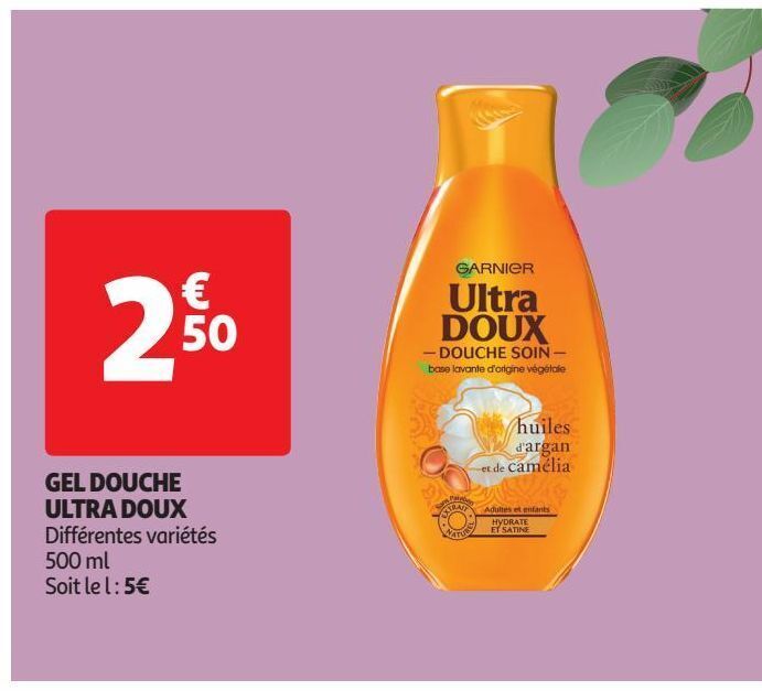 Promo Gel douche ultra doux chez Auchan Supermarché