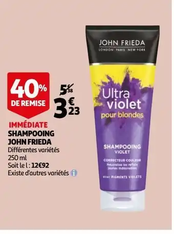 Auchan Shampooing john frieda offre