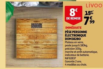 Auchan Pèse personne électronique dom382bo offre