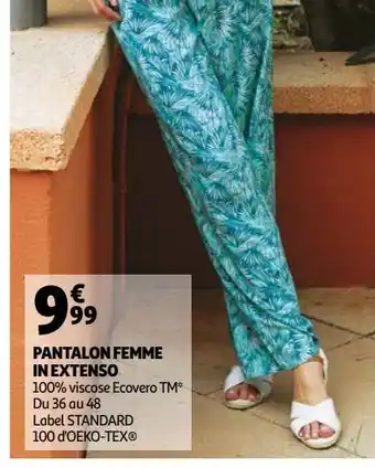 Auchan Pantalon femme in extenso offre