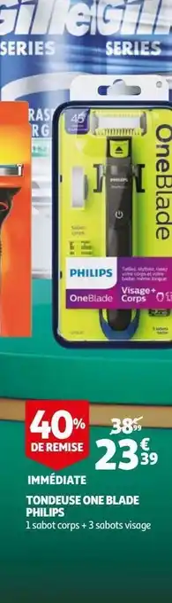Auchan Tondeuse one blade philips offre