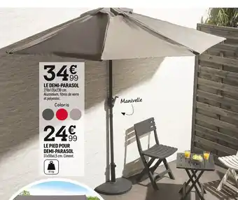 Centrakor Le demi-parasol offre