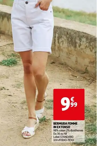 Auchan Bermuda femme in extenso offre