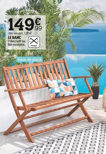 Centrakor Le banc offre