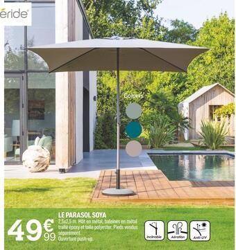 Centrakor Le parasol soya offre