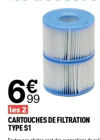 Centrakor Intex cartouches de filtration type s1 offre