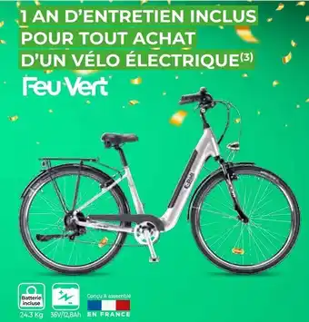 Feu Vert Bon plan pour tout achat d’un vélo électrique offre