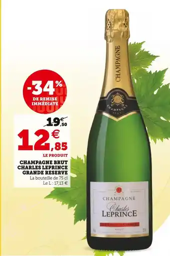 U Express Charles leprince champagne brut grande réserve offre