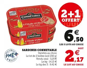 U Express Connétable sardines offre