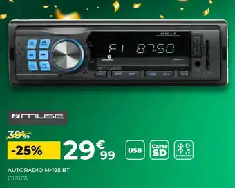 Feu Vert Muse autoradio m-195 bt offre