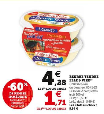 U Express Elle & vire beurre tendre offre