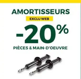 Feu Vert Bon plan sur les amortisseurs exclu web offre