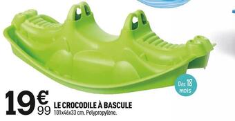 Centrakor Le crocodile à bascule offre