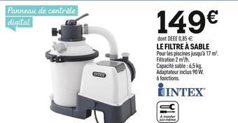 Centrakor Intex le filtre à sable offre