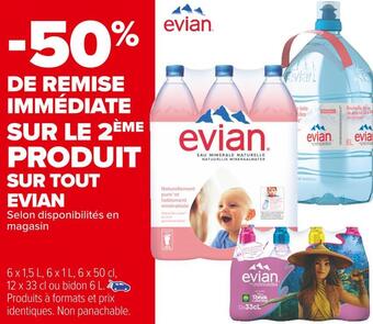 Carrefour Market Evian bon plan sur tout evian offre