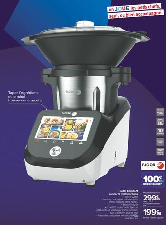Carrefour Market Fagor robot compact connecté multifonctions offre