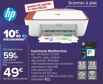 Carrefour Market Hp imprimante multifonction offre