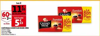 Auchan Café moulu le bon plan grand-mère offre