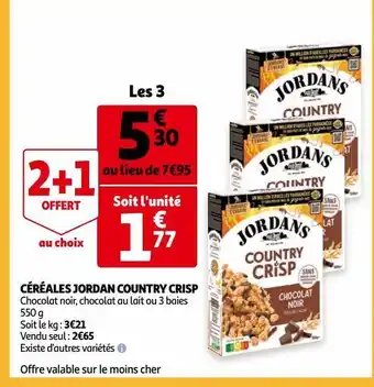 Auchan Céréales jordan country crisp offre