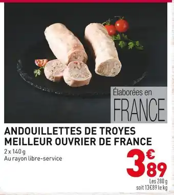 Andouillettes de troyes meilleur ouvrier de france