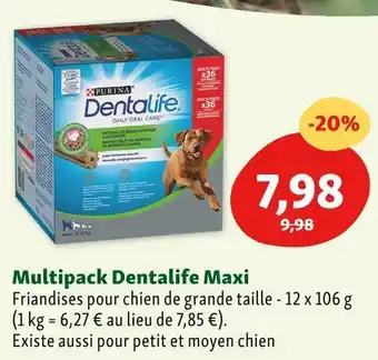 Maxi Zoo Dentalife multipack maxi offre