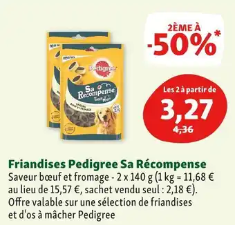 Maxi Zoo Pedigree friandises sa récompense offre