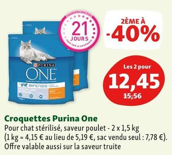 Maxi Zoo Purina one croquettes offre
