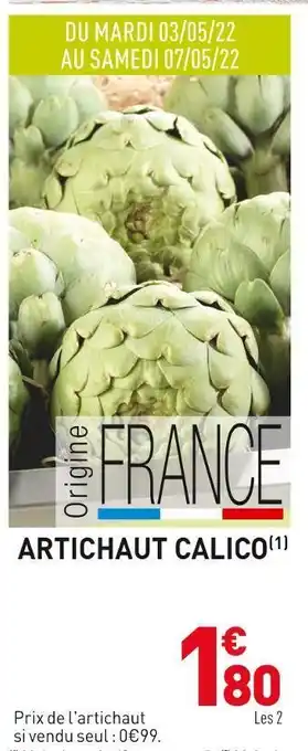 Grand Frais Artichaut calico offre