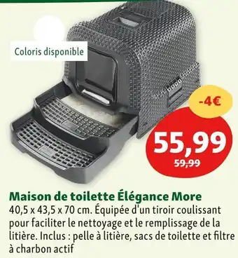 Maxi Zoo More maison de toilette élégance offre