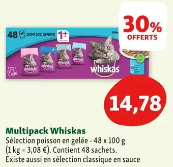 Maxi Zoo Whiskas multipack whiskas offre