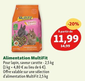 Maxi Zoo Multifit alimentation offre