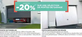 Lapeyre Bon plan sur une sélection de portes de garage offre