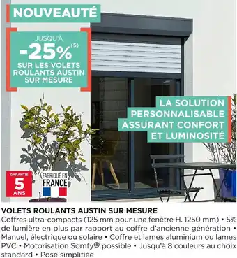Lapeyre Bon plan sur les volets roulants austin sur mesure offre