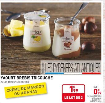 Yaourt brebis tricouche